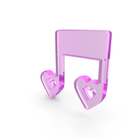 Music Note Melody Music Note Icon Glass PNG & PSD Images