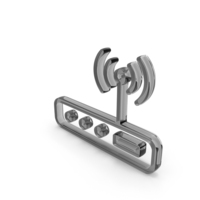 Glass WiFi Router Outline Icon PNG & PSD Images