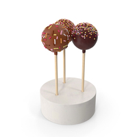 Chocolate Cake Pops With Sprinkles PNG & PSD Images