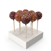 Chocolate Cake Pops With Sprinkles PNG & PSD Images
