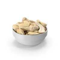 Cashews In White Bowl PNG & PSD Images