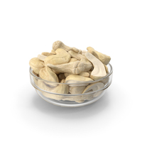 Cashews In Glass Bowl PNG & PSD Images