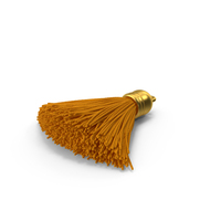 Gold Cap Yellow Yarn Tassel PNG & PSD Images
