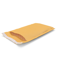 Kraft Paper Bubble Mailer Open PNG & PSD Images