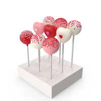 Valentines Day Cake Pops PNG & PSD Images