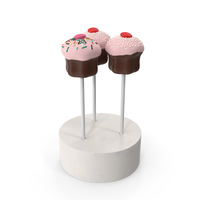Three Sweet Cake Pops PNG & PSD Images