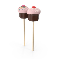 Two Sweet Cake Pops PNG & PSD Images