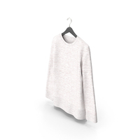 Sweatshirt Hanging Female Crew Neck White Blank PNG & PSD Images