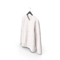 Sweatshirt Hanging Male V Neck White Blank PNG & PSD Images