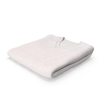 Sweatshirt Folded Male V Neck White Blank PNG & PSD Images