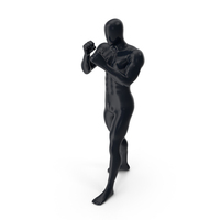 A Male Mannequin Stands In A Boxer Pose PNG & PSD Images