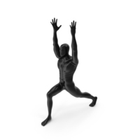 A Male Mannequin Stands In A Yoga Pose PNG & PSD Images
