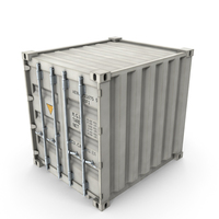 10ft Shipping Container White PNG & PSD Images