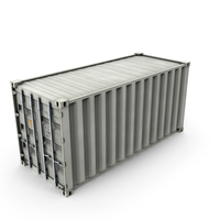 20ft Shipping Container White PNG & PSD Images
