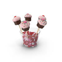 Cake Pops In A Glass PNG & PSD Images