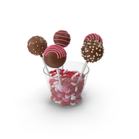 Chocolate Cake Pops In A Glass PNG & PSD Images