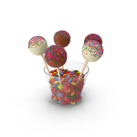 Cake Pops In A Glass PNG & PSD Images