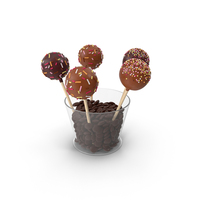 Chocolate Cake Pops In A Glass PNG & PSD Images