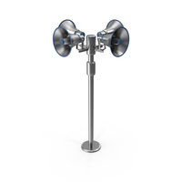 Megaphones On A Pole PNG & PSD Images