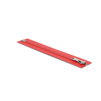 Red Zipper And Slider Closed PNG & PSD Images