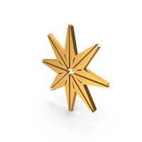 Decorate Different Type Star Icon Gold PNG & PSD Images