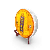 Pu-erh Fermented Tea on Stand PNG & PSD Images