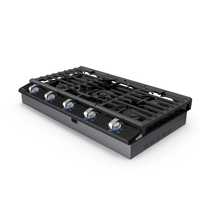 Smart Gas Cooktop Samsung 30 Inch Black PNG & PSD Images