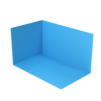 Blue Studio Wall Panel PNG & PSD Images