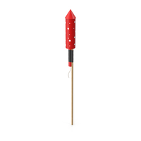 Red Firework Rocket PNG & PSD Images
