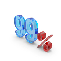 99 Percent Symbol PNG & PSD Images