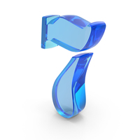 Digital Number 7 Symbol PNG & PSD Images