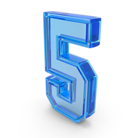 Dual Number 5 Symbol PNG & PSD Images