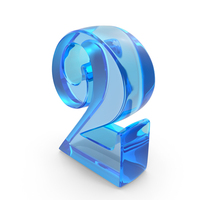 Simple Number 2 Symbol PNG & PSD Images