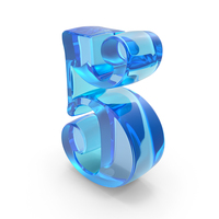 Simple Number 5 Symbol PNG & PSD Images