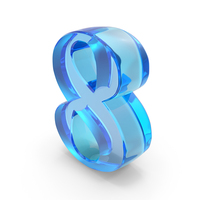 Simple Number 8 Symbol PNG & PSD Images