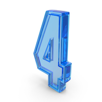Dual Number 4 Symbol PNG & PSD Images