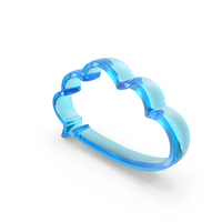 Cloud Speech Bubble Outline Symbol PNG & PSD Images