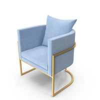 Blue armchair PNG & PSD Images