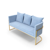 Light Blue sofa PNG & PSD Images