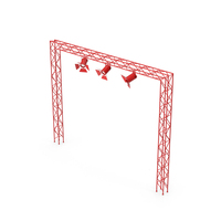 Red Hanging Studio Spotlights PNG & PSD Images