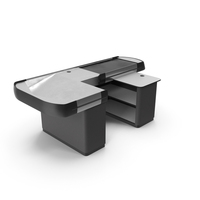 Large Modern Checkout Counter Grey PNG & PSD Images