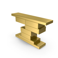 Gold Mirror Console Table PNG & PSD Images