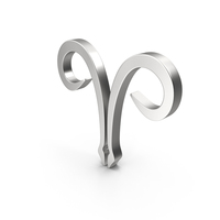 Aries Astrology Symbol Silver PNG & PSD Images