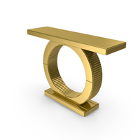 Gold Mirror Console Table PNG & PSD Images