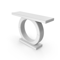 White Console Table PNG & PSD Images