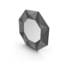 Black Octagon Wall Mirror PNG & PSD Images