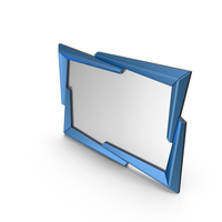 Wall Mirror Blue PNG & PSD Images
