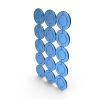 Blue Wall Mirror PNG & PSD Images