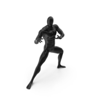 Abstract mannequin stands like Bruce Lee PNG & PSD Images