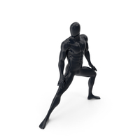 Abstract Mannequin Stands In Martial Arts Stance PNG & PSD Images
